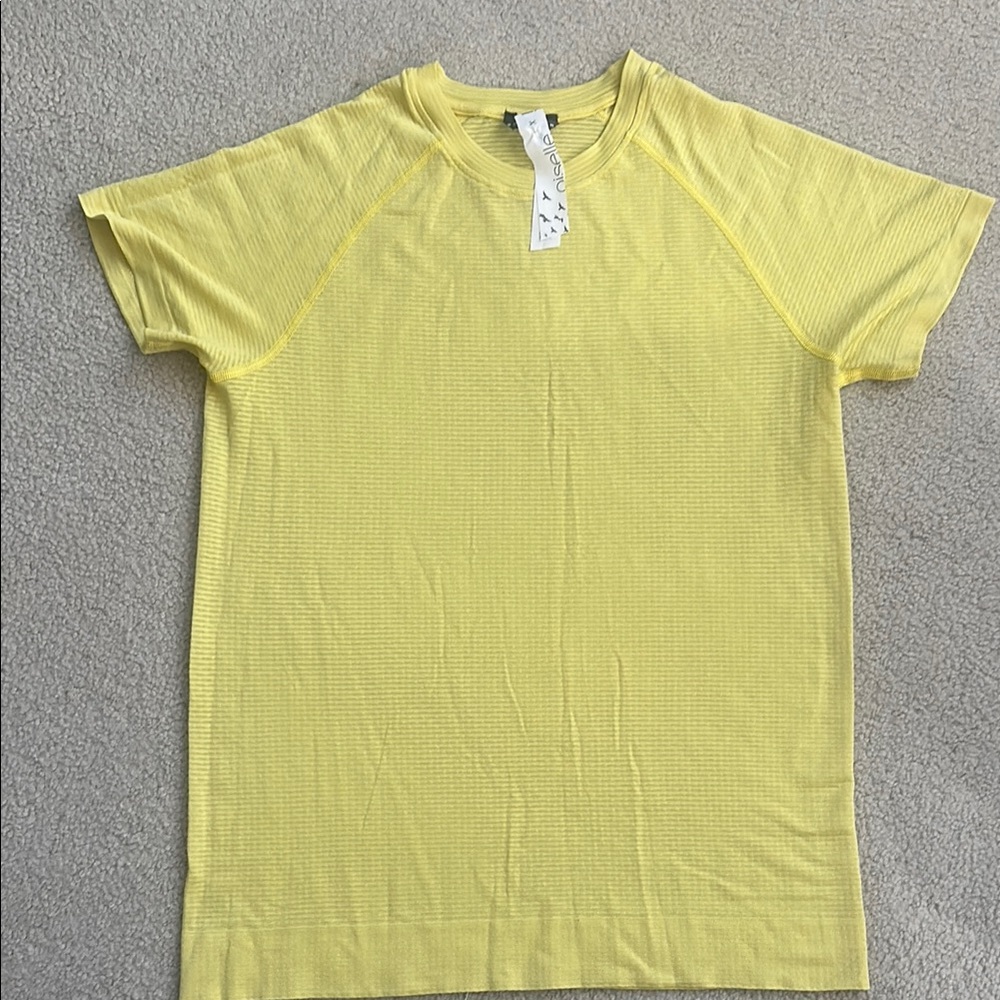 Oiselle Yellow Short Sleeve Tee